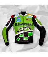 VINTAGE KAWASAKI JACKET RÉGIS LACONI MOTOGP MOTORCYCLE/MOTORBIKE Leather... - €144,14 EUR