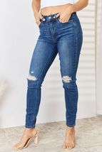 Judy Blue Full Size High Waist Distressed Slim Jeans - £40.07 GBP