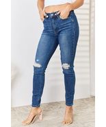 Judy Blue Full Size High Waist Distressed Slim Jeans - £39.60 GBP