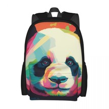 Panda Backpack Cover Art Neo-Fauvism Workout Backpacks Boy Girl Designer Pattern - £86.16 GBP