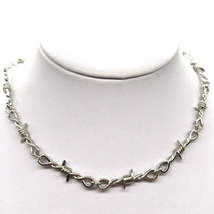 Small Wire Brambles Iron Unisex Choker Necklace Women Hip-hop Gothic Punk Barbed - £0.75 GBP