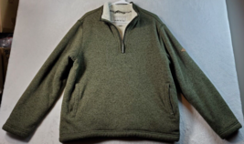 Orvis Sweatshirt Men Size Large Green 100% Polyester Long Sleeve Pockets... - $26.72