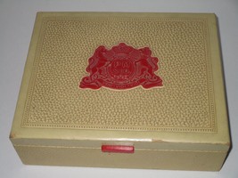 PM &amp; Co ~ Phillip Morris ~ Veni-Vidi-Vici Cream Color Cigar Box - £31.45 GBP