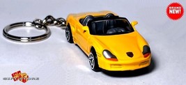  RARE KEYCHAIN YELLOW PORSCHE BOXSTER S GT GTS NEW CUSTOM Ltd GREAT GIFT - £44.58 GBP