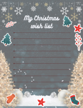 &quot;Digital Planner Template - PSD &amp; PDF Format - Ideal for Christmas Wishl... - £1.19 GBP