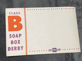 Vintage Original Soap Box Derby 1959 Vehicle Number Nos Blank Paper Plates - £16.44 GBP