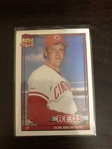 TOM BROWNING CINCINNATI REDS 1991 TOPPS &quot;40 YEARS OF BASEBALL&quot; CARD #151 - €0,97 EUR