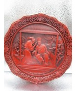 Chinese cinnabar plate The &quot;The Betrayal&quot; plate limited edition, numbered - $123.75