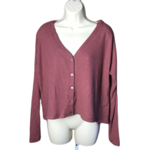 Wild Fable Cute Trendy Cozy Thermal Shirt ~ Sz XS ~ Long Sleeve ~ V-neck ~ Red - £11.29 GBP