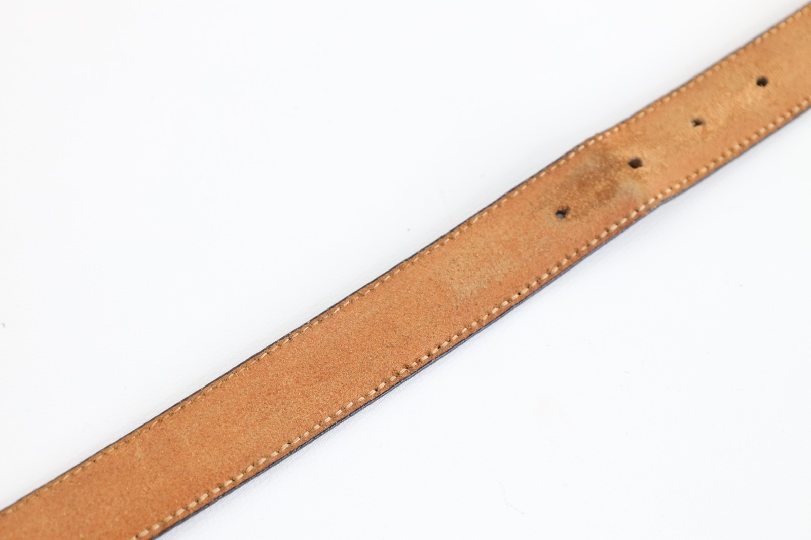 Vintage 70s 80s Streetwear Mens 34 Craftsmen Leather Waist Belt Pants Gray USA Item image 10