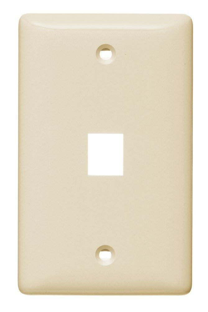 almond wall plate single gang snap in fit 1 port nsp11la Netslect 410802... - $1.75