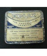 Vintage Ex-Lax Tin Chocolated Laxative Economy Size 50 Cents 40 Tablets - €10,09 EUR