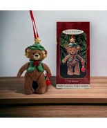 1999 Hallmark keepsake Gift Bearers Ornament #1 First - Series Teddy Bear - £8.84 GBP