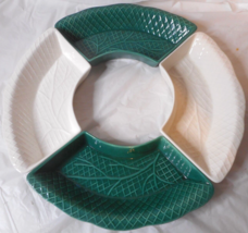 4 Mid Century Green California Pottery #186 REPLACEMENT Condiment Section Dishes - £16.47 GBP