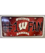 Wisconsin Badgers UW Madison #1 Fan License Plate - NEW - Badger Pride! - £9.59 GBP