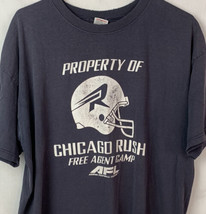 Vintage Chicago Rush T Shirt Free Agent Camp AFL Arena League Football XL 90s - £31.96 GBP