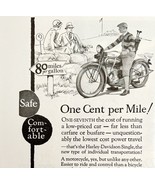 Harley Davidson Single Motorcycle 1926 Advertisement One Cent Per Mile D... - $551.07 MXN