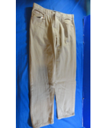 CALVIN KLEIN JEANS EASY FIT MEN&#39;S CASUAL WEAR KHAKI TAN DENIM PANTS 38 - €19,53 EUR