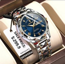 Reloj de pulsera de lujo para hombre, cronógrafo de cuarzo, de acero ino... - £28.30 GBP