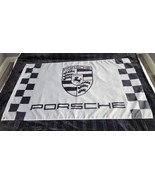 Porsche, Race Garage Cave White Flag Banner 3x5&#39; 911 GT3 Boxster Carrera... - $54.86 CAD