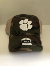 Officially Licensed Clemson Tigers Trucker Hat with Adjustable Snap Black &amp; Camo - £17.17 GBP