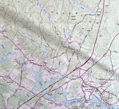 Map York Harbor Maine USGS 1973 Topographic Vintage Geo 1:24000 27x22&quot; TOPO11 - £41.95 GBP