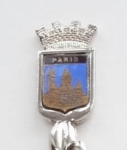 Collector Souvenir Spoon France Paris Basilica of the Sacred Heart Cloisonne - £11.91 GBP