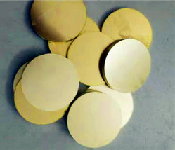 0.8mm-6mm Thick Brass Disk Circle Blanks 60mm-150mm Diameter Laser Cut Q... - $10.67+