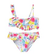 Juicy Couture Floral Ruffle 2-Piece Swimsuit ( 14/16 ) - $1,250.56 MXN