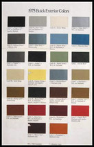 1975 Buick Color Selection Paint Chip Brochure, Riviera - $12.23