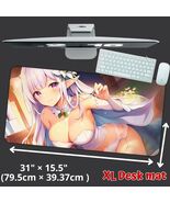 Anime Waifu Emilia Large Game Keyboard Desk Mat Re: Zero Manga Mouse Pad - $26.99