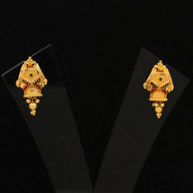 22k Hallmark Gold 2.6cm Bali Earring Daughter In Law Gift Vintage Style Jewelry - £550.46 GBP