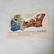 Santa asleep in a LA-Z-BOY Reclina-Rocker Christmas Tree with presents P... - $8.98
