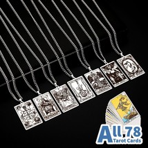 Tarot Card Necklace Of All The 78 Cards From The RIder-Waite-Smith Tarot Deck - £13.95 GBP
