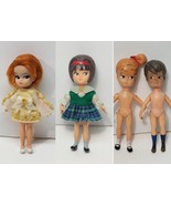 Vintage Hasbro 1965 Hong Kong Dolly Darling Honey, Cathy, Susie Doll Roo... - $883.39 MXN