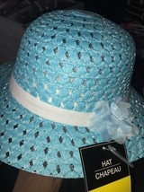 Blue Sun Hat Spring Time One Size - $9.89