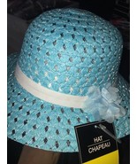 Blue Sun Hat Spring Time One Size - $9.89