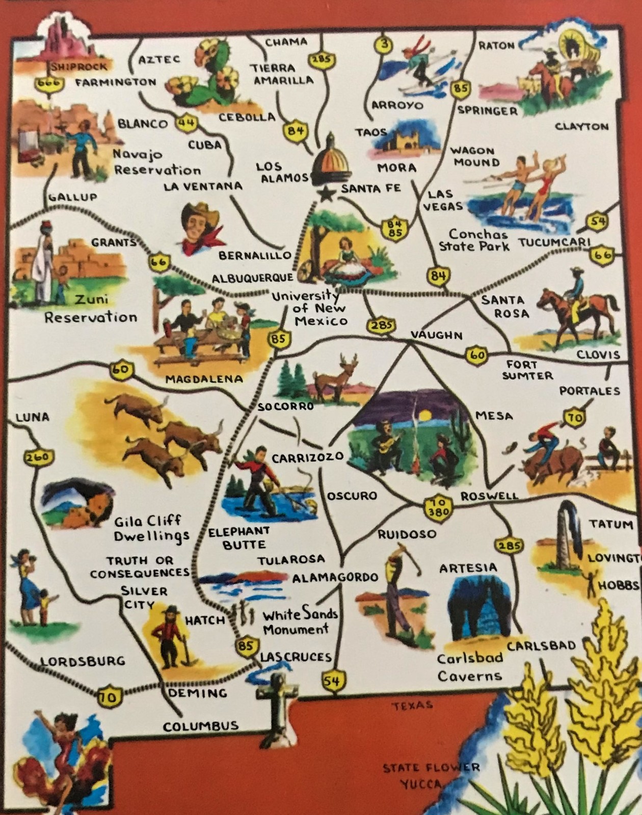 1960's Die-cut Postcard - Greetings From New Mexico  Item image 3