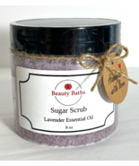 Lavender Sugar Scrub Exfoliating Body Scrub gift for her handmade bath s... - $9.45