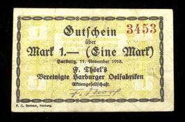 1918 Notgeld Money Error Note from Harburg, Germany Inverted Back error - $99.00