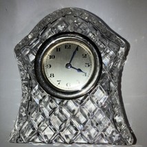 Vintage, Antique Leaded Crystal Mantel Clock Tested Working Great B1 - £34.75 GBP