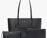 Kate Spade Staci Large Tote + Wristlet + Pouch Black Bag KF369 Purse NWT... - £120.65 GBP