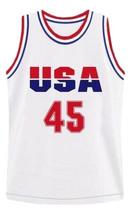 Donald Trump #45 Team USA Basketball Jersey New Sewn White Any Size image 4