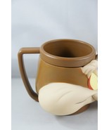 Wile E Coyote 3D Face Head Shaped Mug Cup Vintage 1993 Warner Bros Plastic - £8.16 GBP