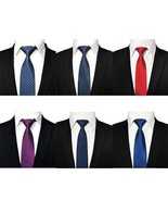 Tie Necktie Wedding Color Classic Neck Tie for Formal Events Solid Color... - £23.64 GBP