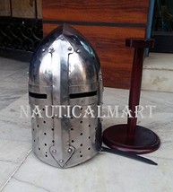NauticalMart Renaissance Armor Sugarloaf Medieval Helmet with Wooden Stand - £113.58 GBP