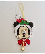 Vintage Walt Disney Company Minnie Moue Wooden Christmas Ornament - $223.58 MXN