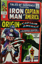 TALES OF SUSPENSE# 63 Mar 1965(7.0 FN/VF)1st SA Origin Captain America K... - £260.42 GBP