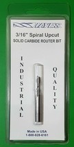 Hayes 3/16” Spiral Upcut Solid Carbide Router Bit - Industrial Quality - $15.89