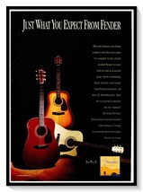 Fender Acoustic Guitars Just Play It Vintage 1995 Print Magazine Advertisement - £7.72 GBP